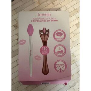 Kensie Microneedle Lip Plumper & Exfoliating Lip Brush | Collagen Boost Lip Care